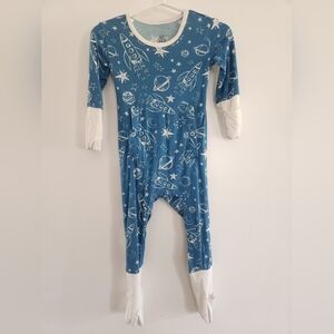 Simple Seed Bamboo Adaptive Viscose Day to Night Romper Sleeper 6-12 Months